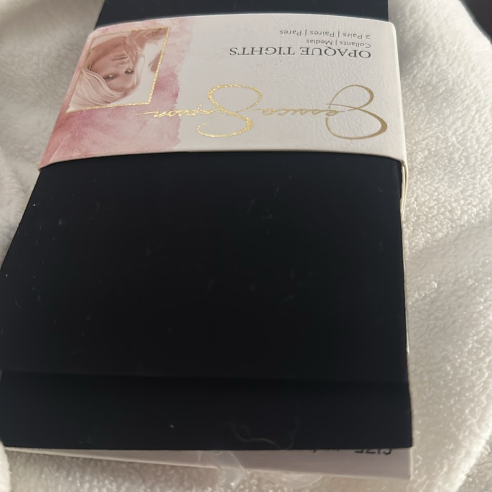 Jessica Simpson Opaque Tights - 2 Pairs - Picture 12 of 12